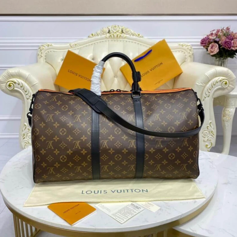 Lv belts replica Inside zi Louis Vuitton X Virgil Abloh Keepall Bandouliere 50 M45616