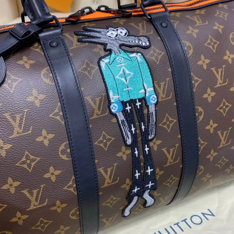 Lv belts replica Inside zi Louis Vuitton X Virgil Abloh Keepall Bandouliere 50 M45616