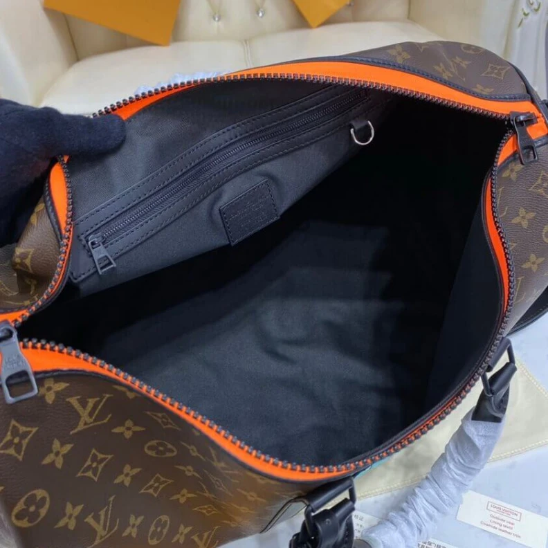 Lv belts replica Inside zi Louis Vuitton X Virgil Abloh Keepall Bandouliere 50 M45616