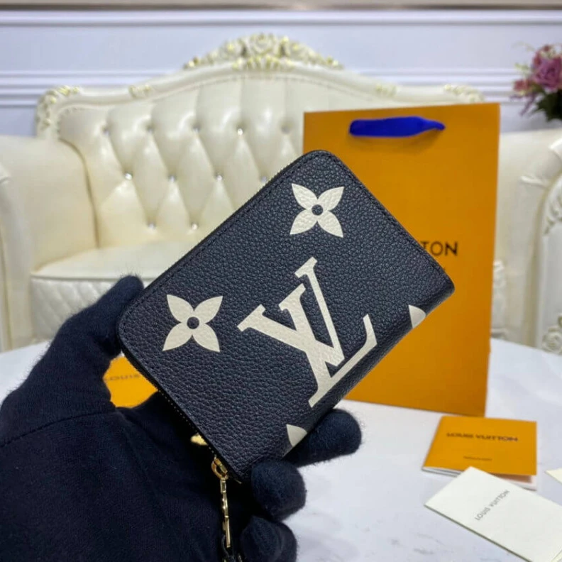 Top lv 2 large g Louis Vuitton Zippy Coin Purse Wallet in Giant Monogram Leather