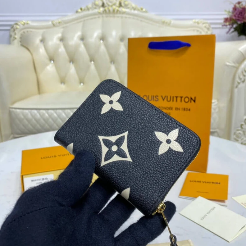 Top lv 2 large g Louis Vuitton Zippy Coin Purse Wallet in Giant Monogram Leather