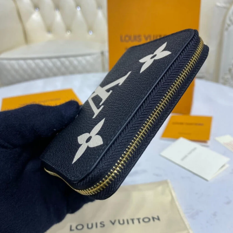 Top lv 2 large g Louis Vuitton Zippy Coin Purse Wallet in Giant Monogram Leather