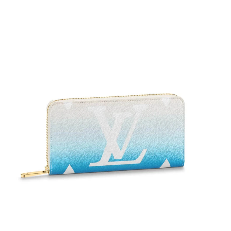 Replica bags 12 card s Louis Vuitton Zippy Wallet Blue