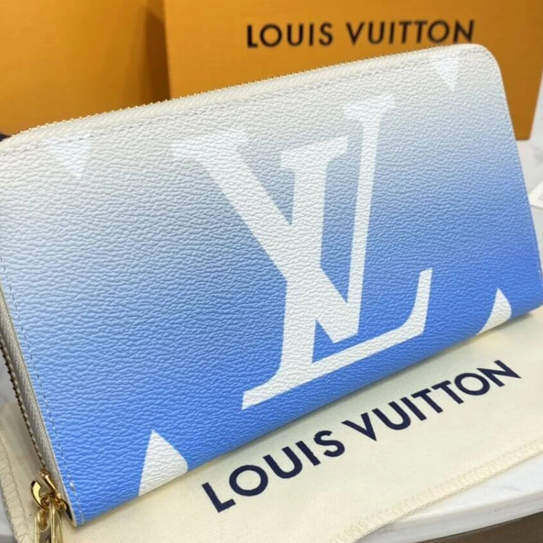 Replica bags 12 card s Louis Vuitton Zippy Wallet Blue