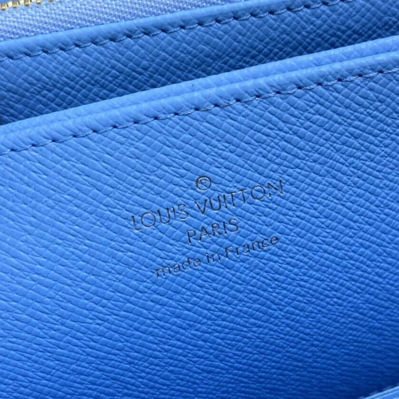 Replica bags 12 card s Louis Vuitton Zippy Wallet Blue