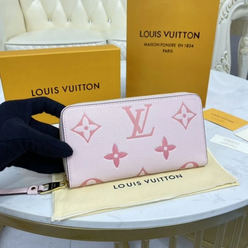 Lv belts replica Zip closu Louis Vuitton Zippy Wallet Bouton de Rose