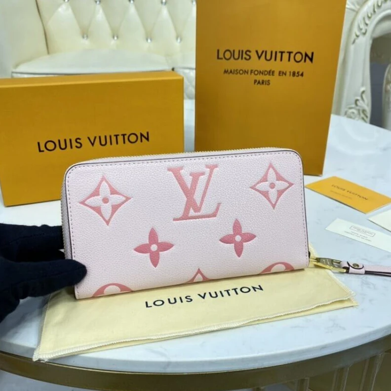 Lv belts replica Zip closu Louis Vuitton Zippy Wallet Bouton de Rose