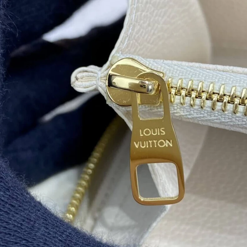 Top lv Monogram Louis Vuitton Zippy Wallet Cream Saffron