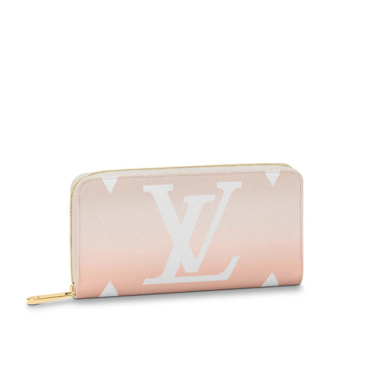 Open comp Louis Vuitton Zippy Wallet Mist Gray