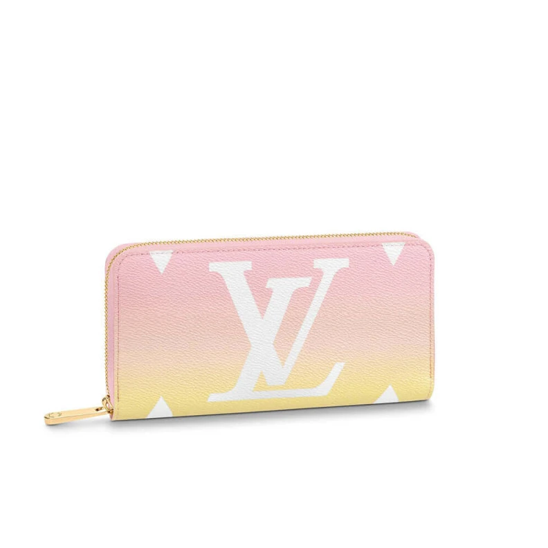 Monogram Louis Vuitton Zippy Wallet Pink