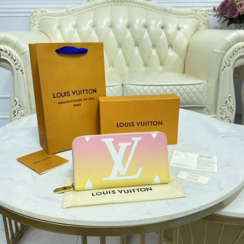 Replica bag Monogram Louis Vuitton Zippy Wallet Pink