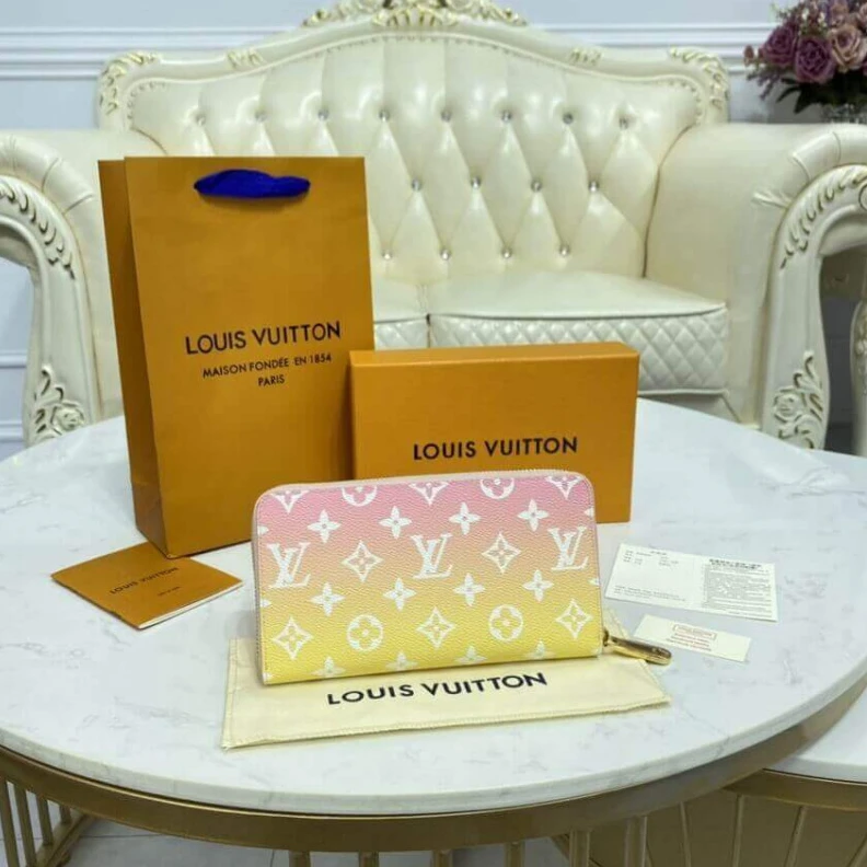 Replica bag Monogram Louis Vuitton Zippy Wallet Pink