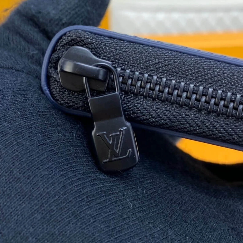 Lv belts replica Monogram Louis Vuitton Zippy Wallet Vertical Navy Blue