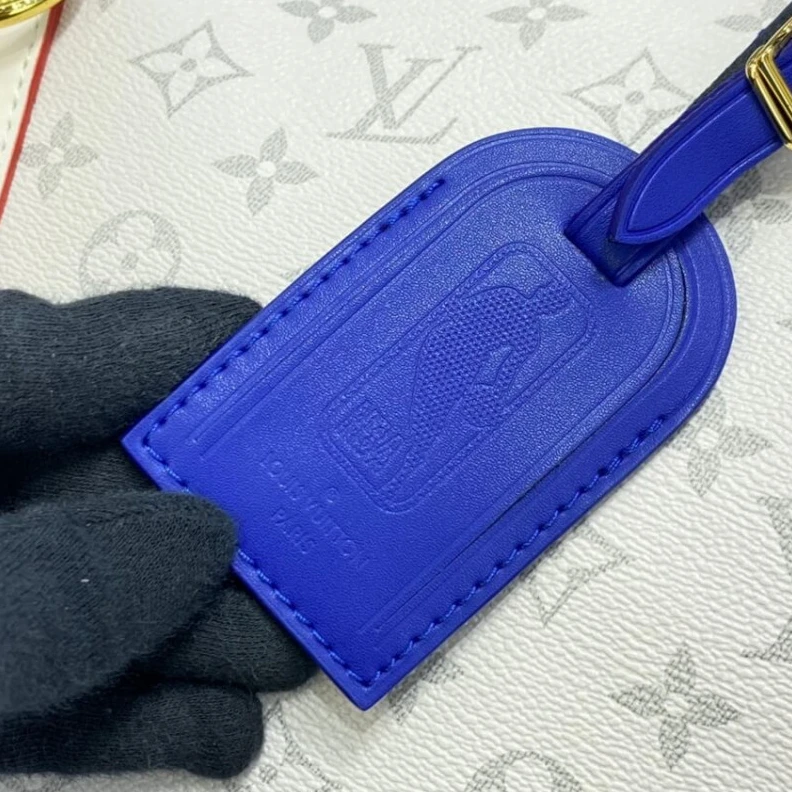 Replica bags Inside zi Louis Vuitton x NBA Monogram Canvas Basketball Keepall 55 Bag Antarctica
