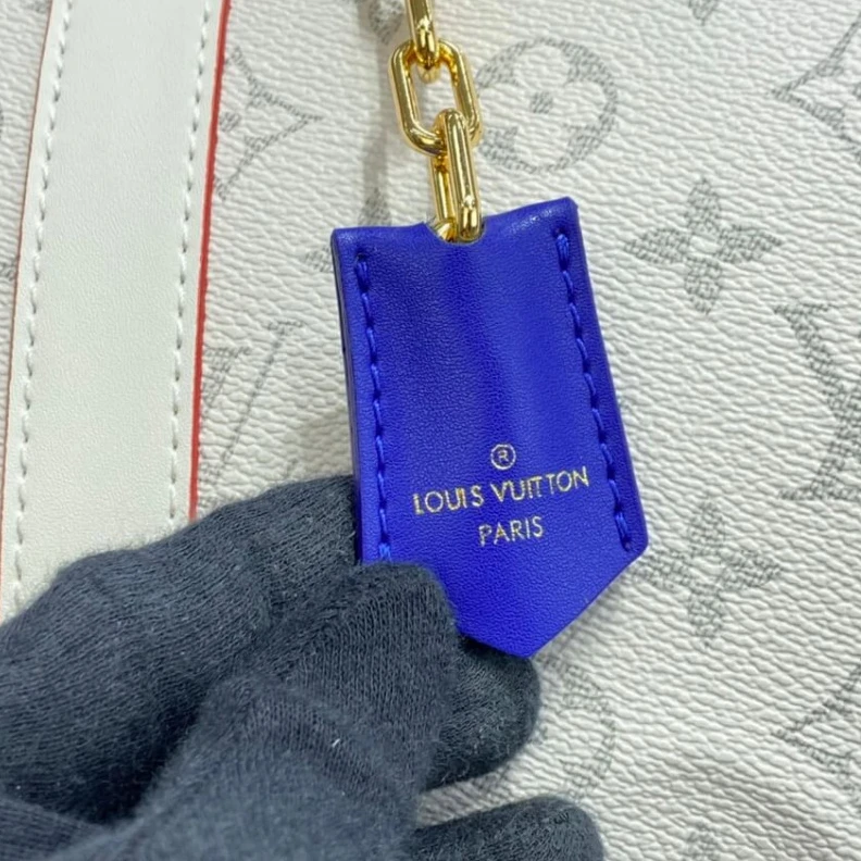 Replica bags Inside zi Louis Vuitton x NBA Monogram Canvas Basketball Keepall 55 Bag Antarctica