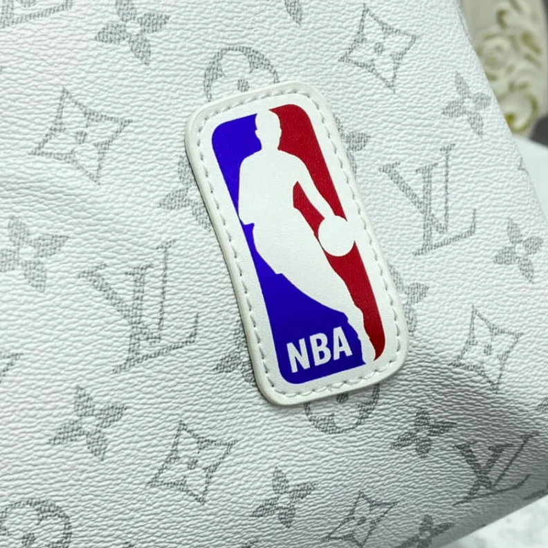 Replica bags Inside zi Louis Vuitton x NBA Monogram Canvas Basketball Keepall 55 Bag Antarctica
