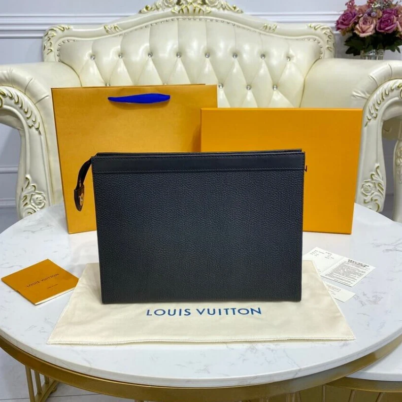 Replica bag 27 x 21 x Louis Vuitton x Nigo Pochette Voyage MM Black
