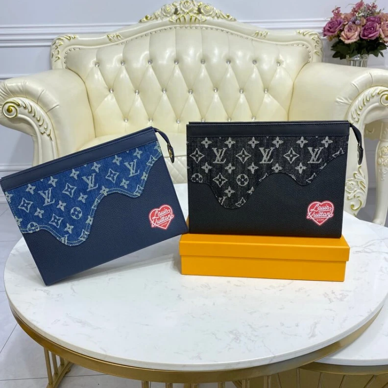 Mythick Goldcolor Louis Vuitton x Nigo Pochette Voyage MM Blue