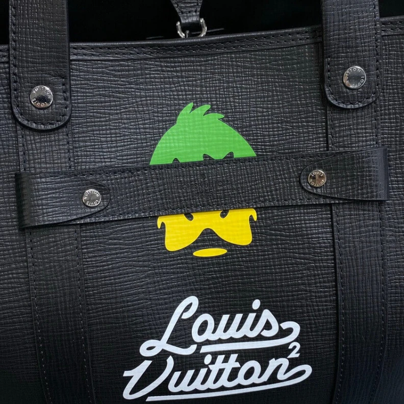 Replica bags lv Handle: D Louis Vuitton x Nigo Tote Journey Black