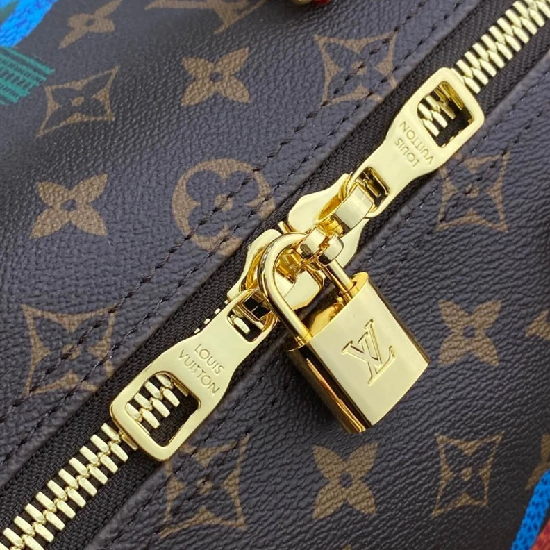 Mythick Cowhidele Louis Vuitton x Yayoi Kusama Keepall 45