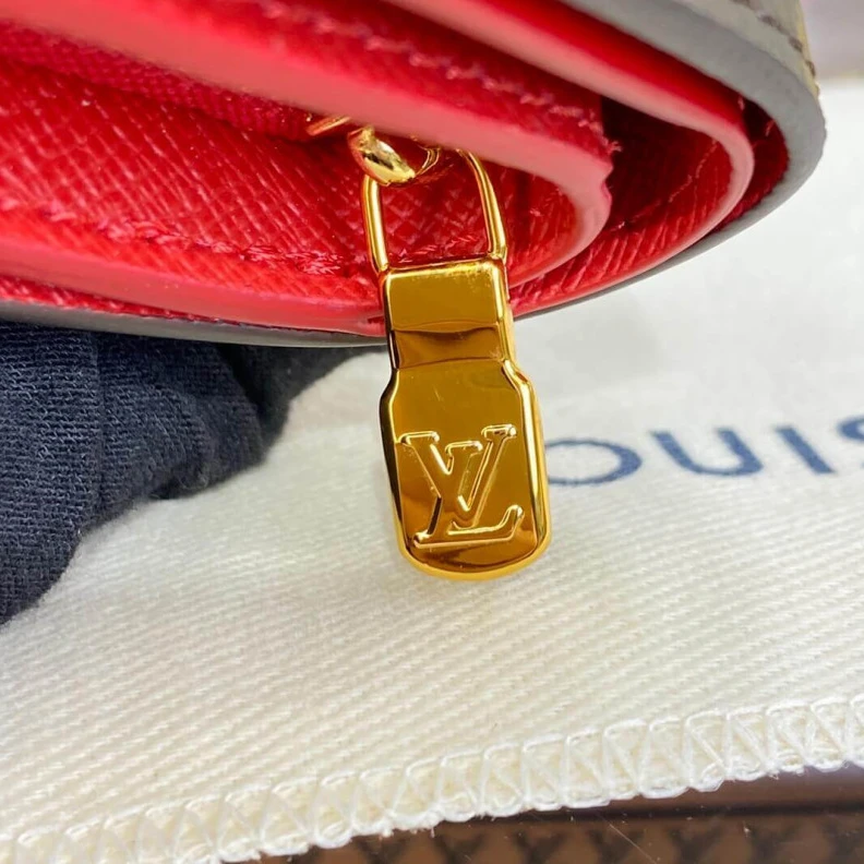 Replica bags lv Goldcolor Louis Vuitton x Yayoi Kusama Lou Wallet M81981