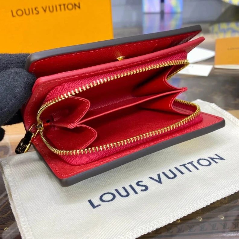 Replica bags lv Goldcolor Louis Vuitton x Yayoi Kusama Lou Wallet M81981