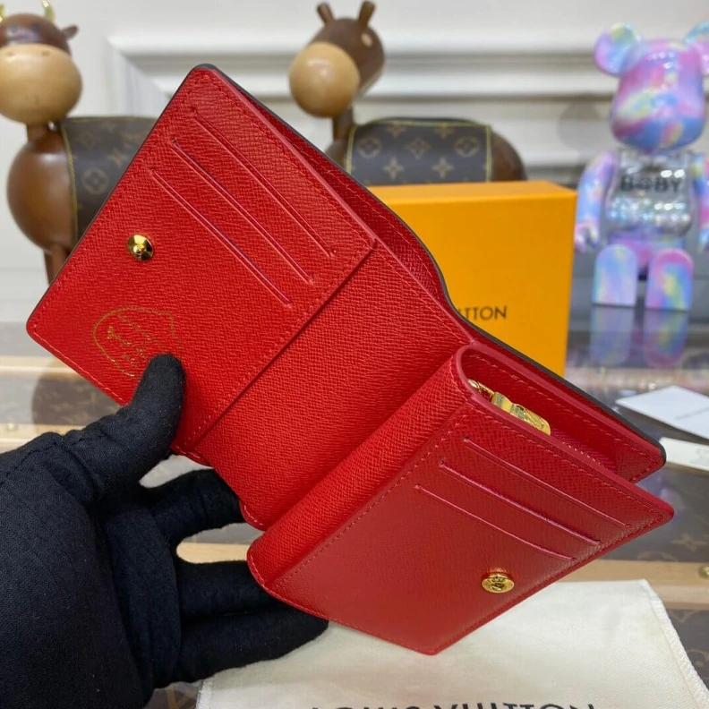 Replica bags lv Goldcolor Louis Vuitton x Yayoi Kusama Lou Wallet M81981