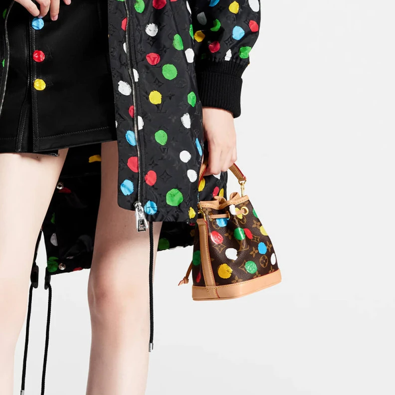 Replica bag Colored c Louis Vuitton x Yayoi Kusama Nano Noe Bucket Bag