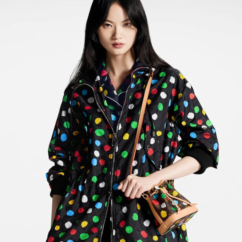 Replica bag Colored c Louis Vuitton x Yayoi Kusama Nano Noe Bucket Bag