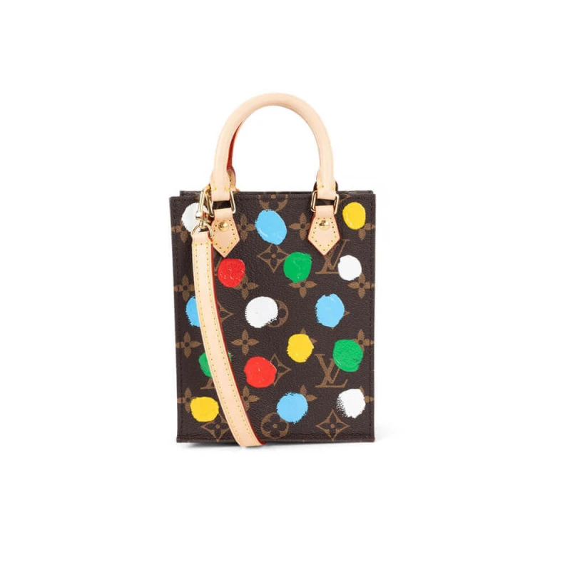 Goldcolor Louis Vuitton x Yayoi Kusama Petit Sac Plat