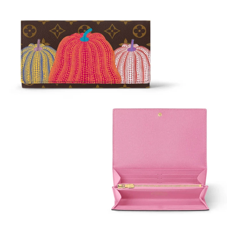 2 large g Louis Vuitton x Yayoi Kusama Sarah Wallet