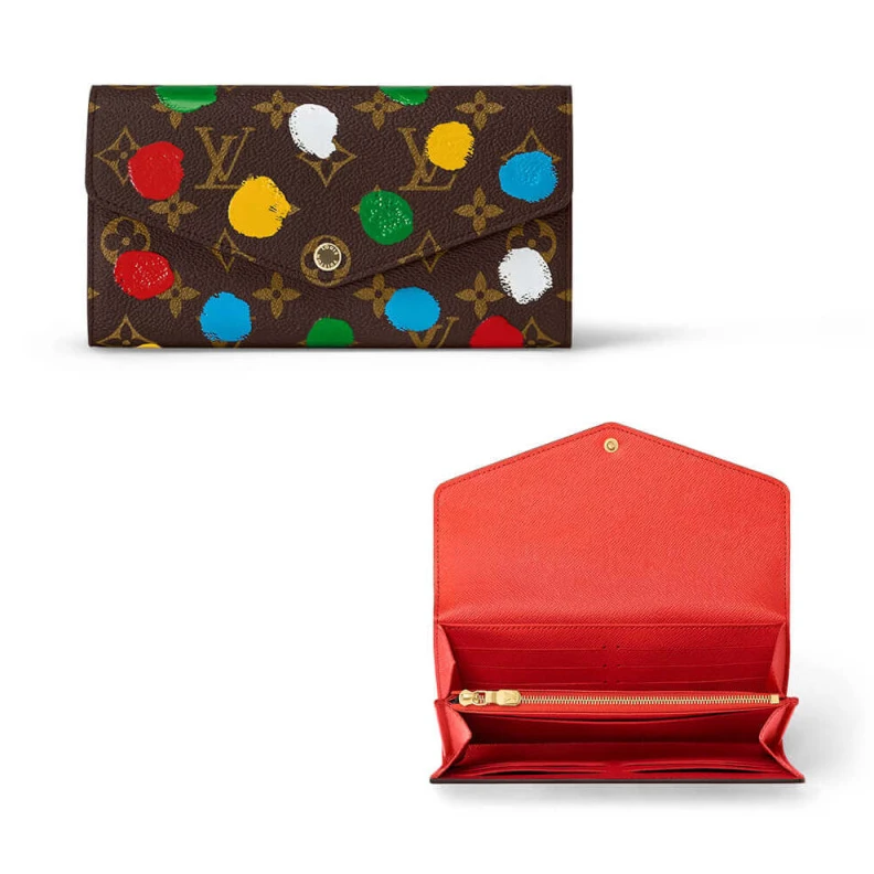 Zipped co Louis Vuitton x Yayoi Kusama Sarah Wallet