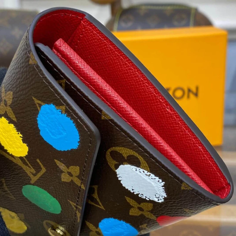 Mythick Zipped co Louis Vuitton x Yayoi Kusama Sarah Wallet