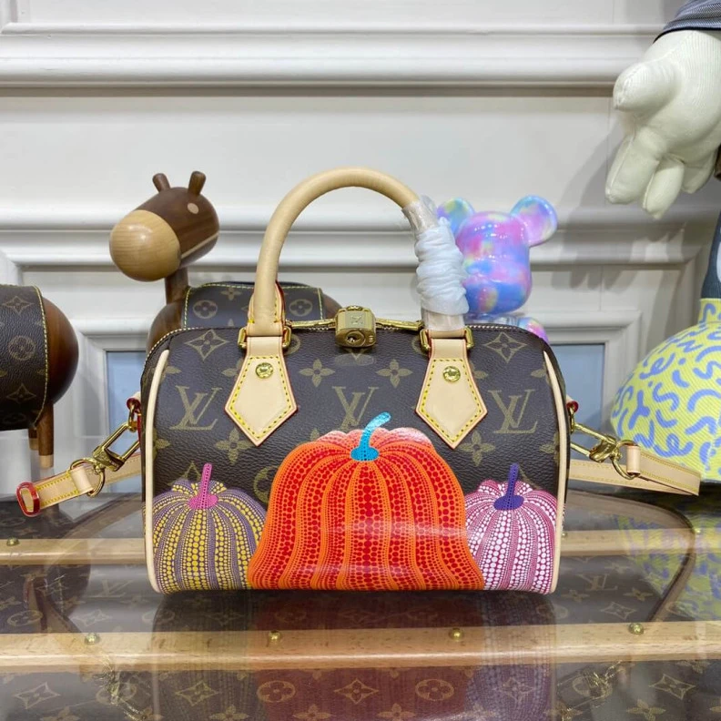 Louis vuitton locations Strap:Rem Louis Vuitton x Yayoi Kusama Speedy Bandouliere 20