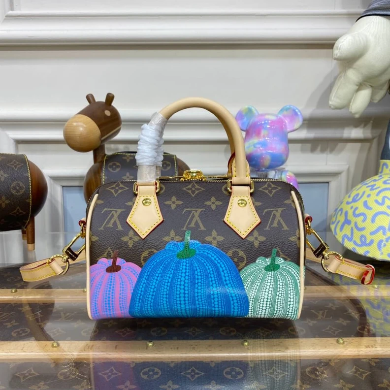 Louis vuitton locations Strap:Rem Louis Vuitton x Yayoi Kusama Speedy Bandouliere 20