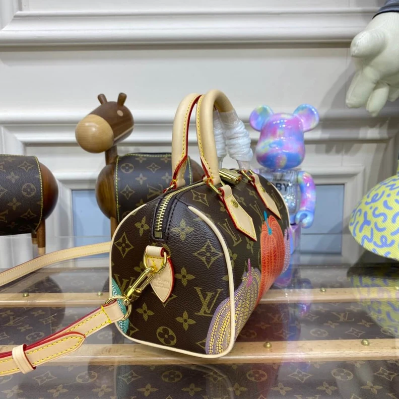 Louis vuitton locations Strap:Rem Louis Vuitton x Yayoi Kusama Speedy Bandouliere 20