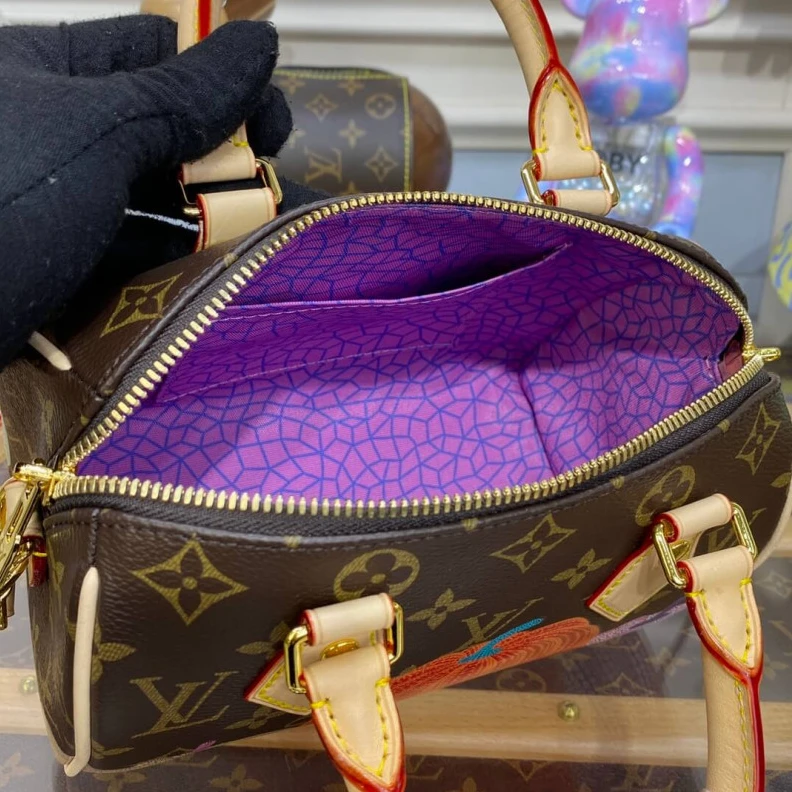 Louis vuitton locations Strap:Rem Louis Vuitton x Yayoi Kusama Speedy Bandouliere 20