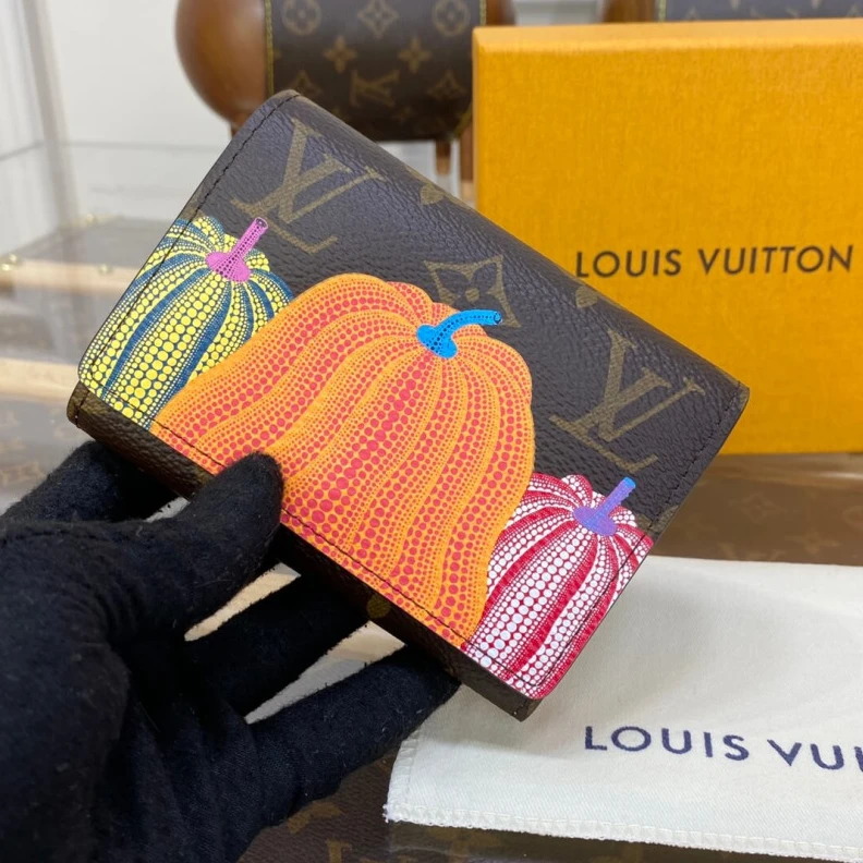 Replica bags Zipped co Louis Vuitton x Yayoi Kusama Victorine Wallet