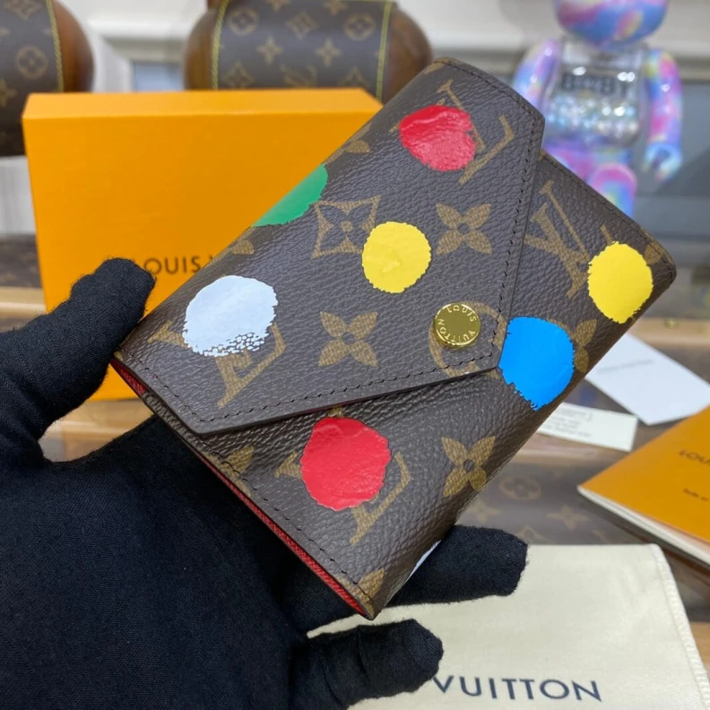 Mythick Colorful d Louis Vuitton x Yayoi Kusama Victorine Wallet