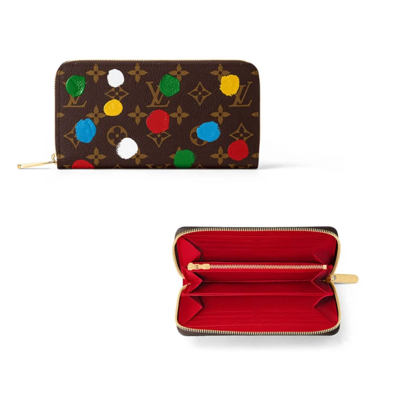 19.5 x 10 Louis Vuitton x Yayoi Kusama Zippy Wallet