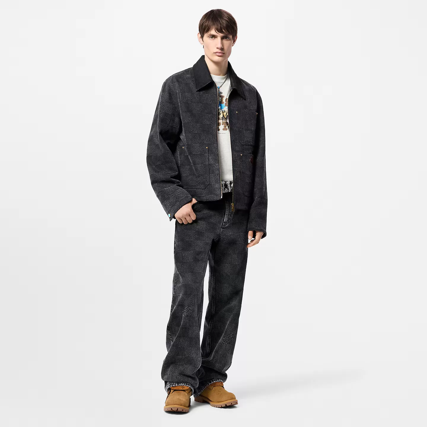 Top lv Louis Vuitton 1AD72T LV x Timberland 6-In Ankle Boot