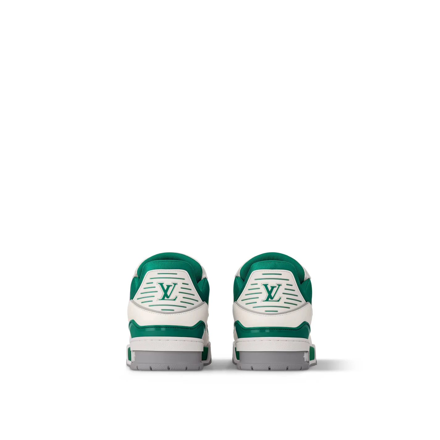 Lv belts replica Louis Vuitton 1ADHRI LV Trainer Sneaker Borneo Green