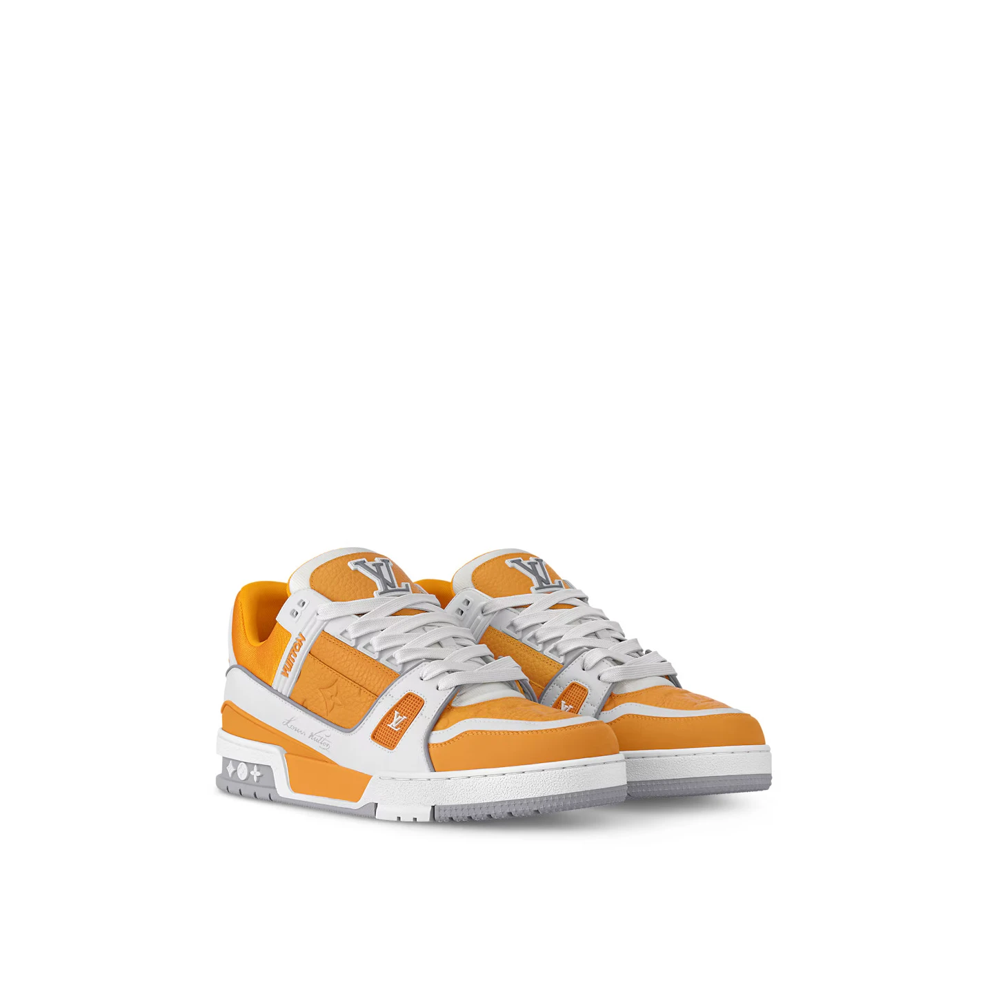 Lv belts replica Louis Vuitton 1ADHSM LV Trainer Sneaker Safran Yellow