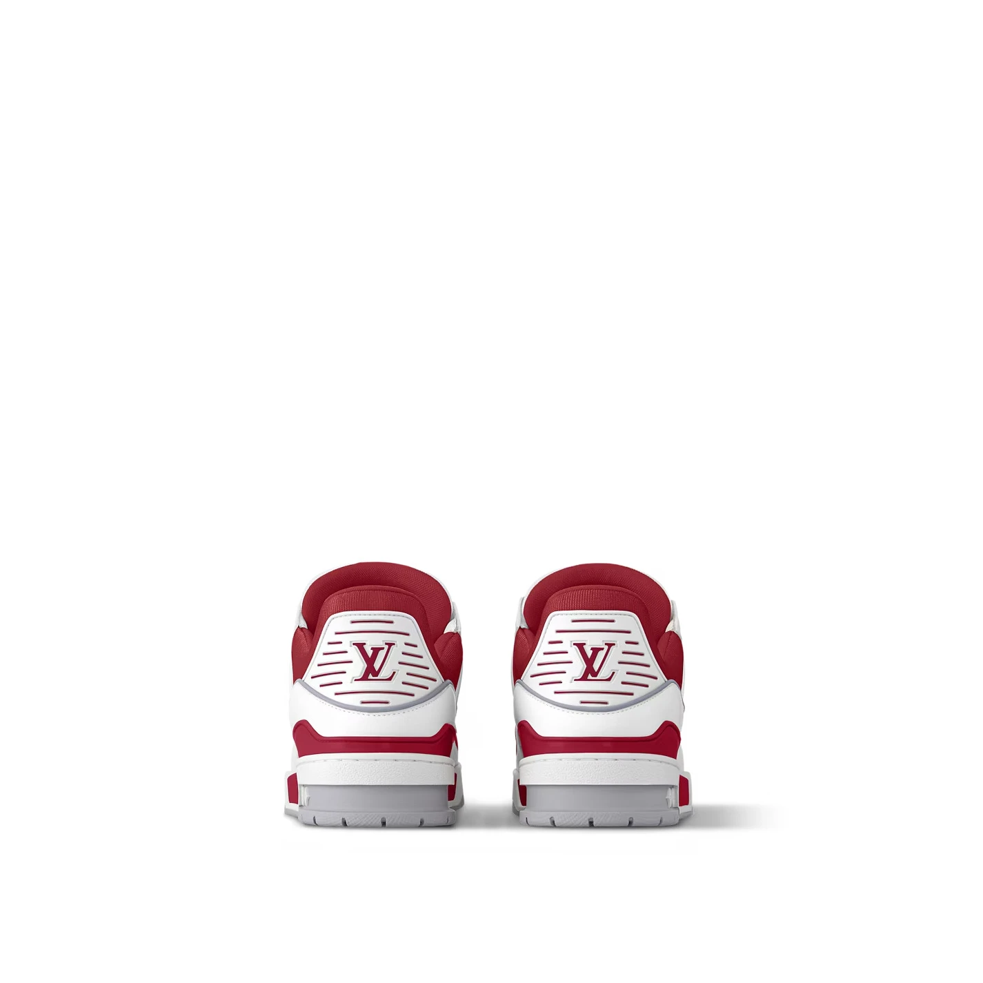 Mythick Louis Vuitton 1ADHT6 LV Trainer Sneaker Sari Red