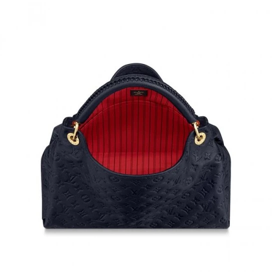 Replica bags lv Louis Vuitton Artsy MM M41066 Black White Navy Red