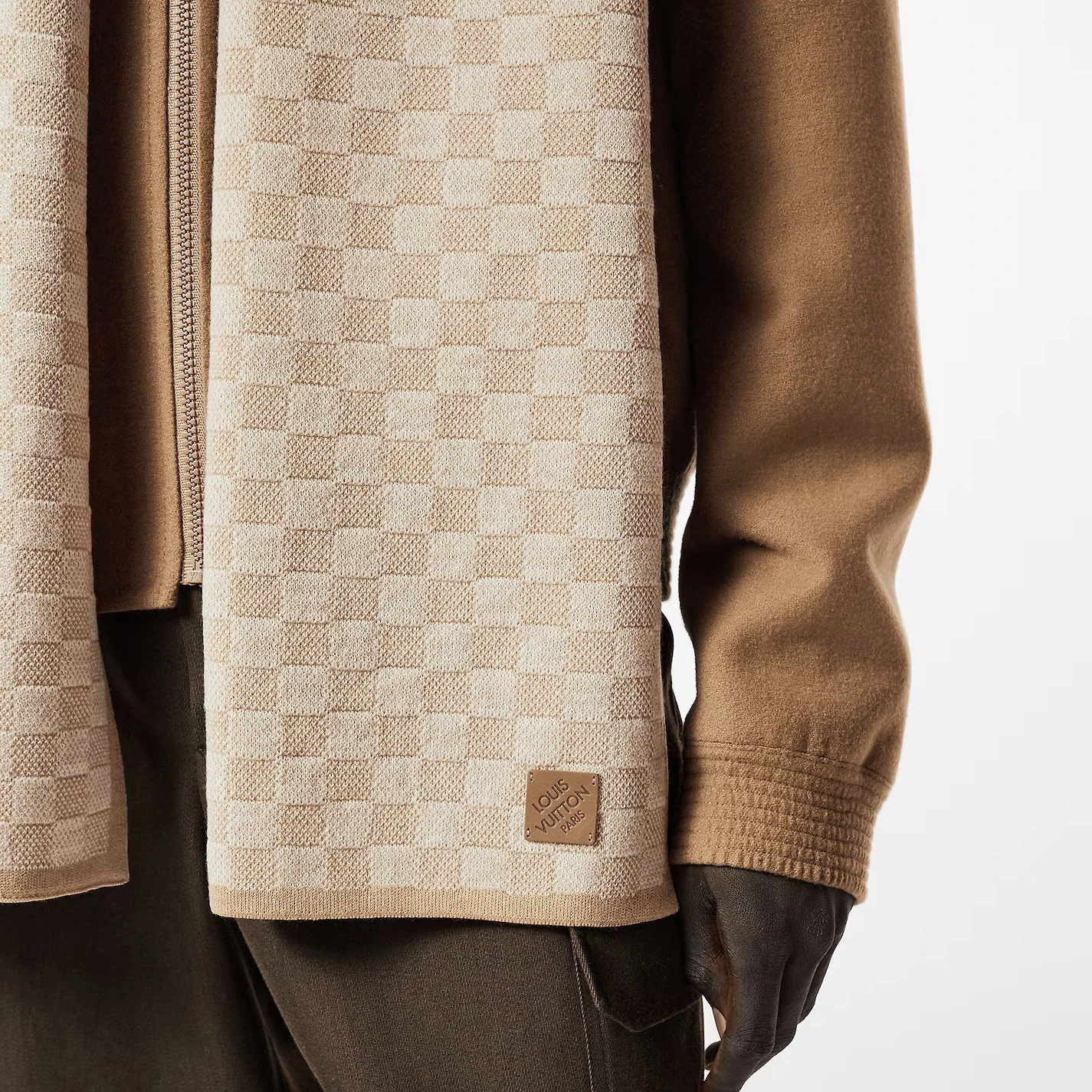 Mythick Louis Vuitton Beige M77986 Néo Petit Damier Scarf
