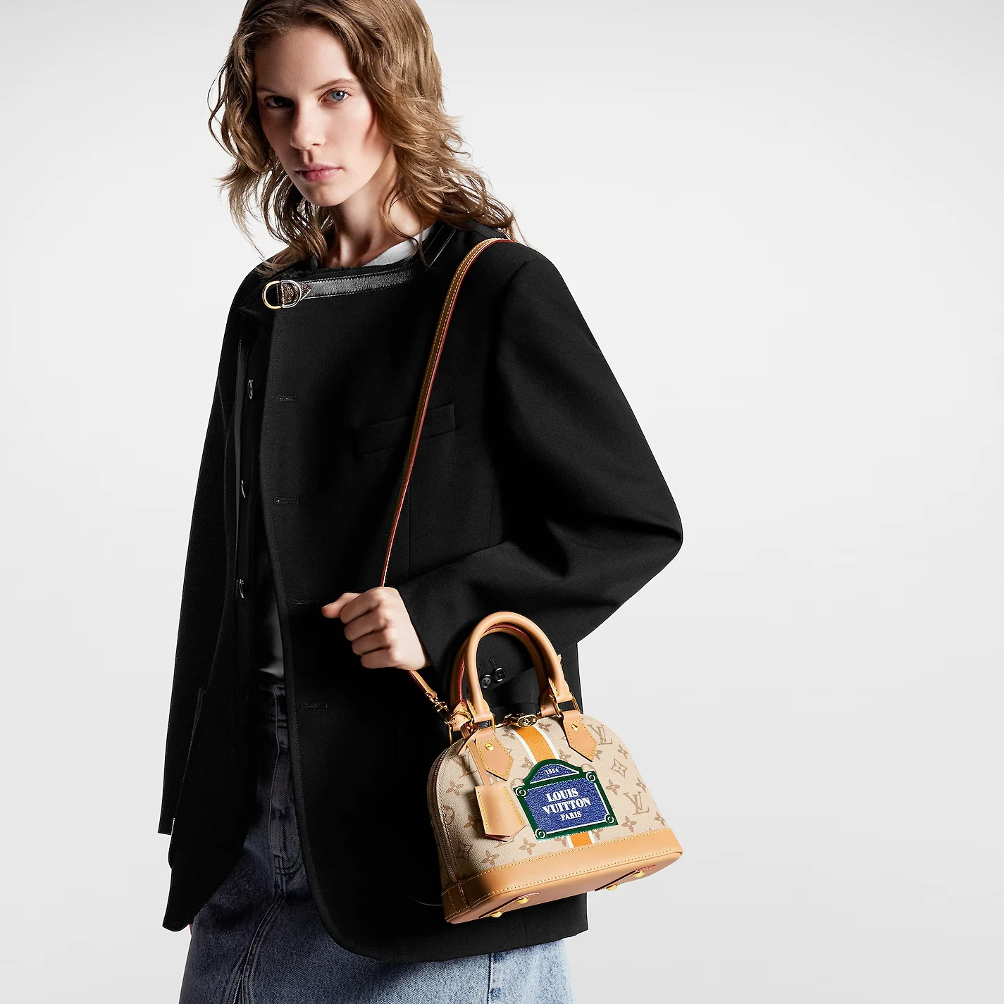 Replica bags lv Louis Vuitton Beige Ocher M23502 Alma BB