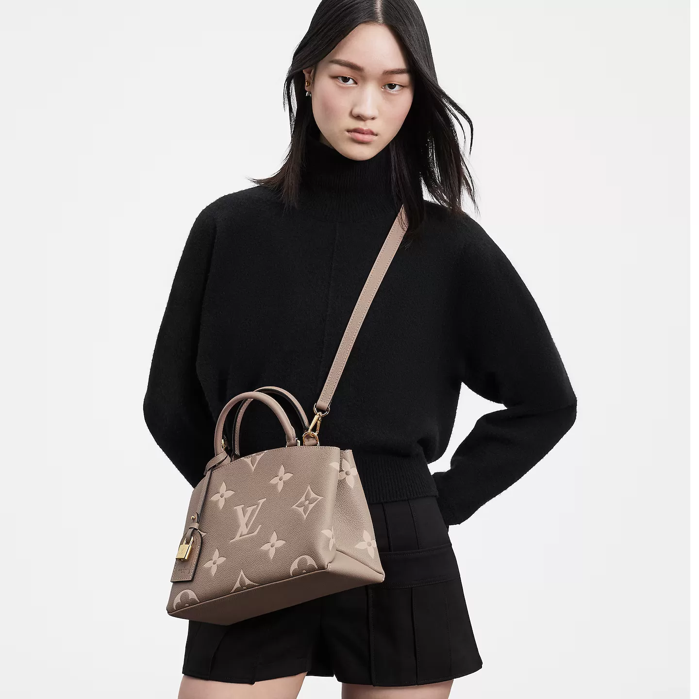Replica bag Louis Vuitton Bicolor Monogram Empreinte Leather M58914 Petit Palais