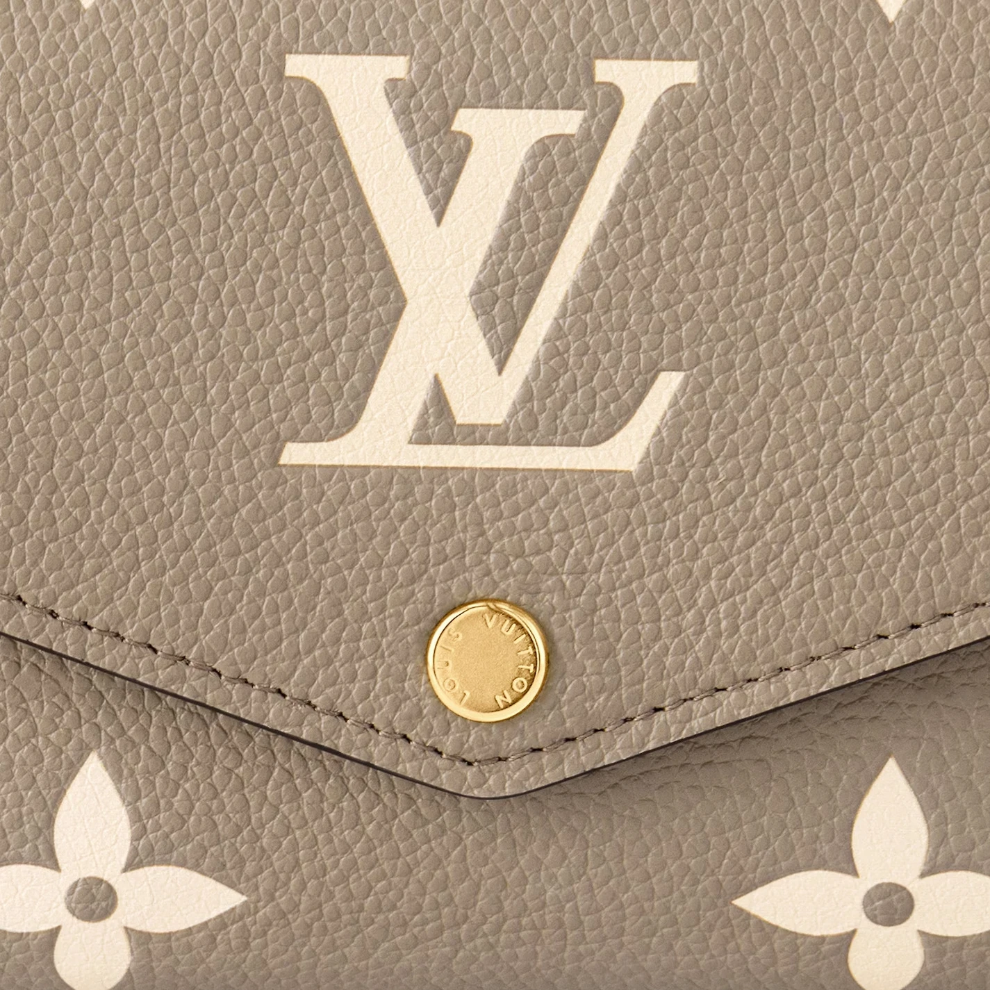 Lv belts replica Louis Vuitton Bicolor Monogram Empreinte Leather M81049 Sarah Wallet