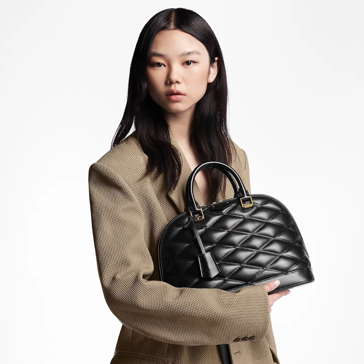 Replica bag Louis Vuitton Black Lamb leather M23688 Alma PM